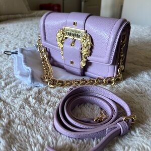 Authentic Versace Jeans Collection Lilac Crossbody Bag